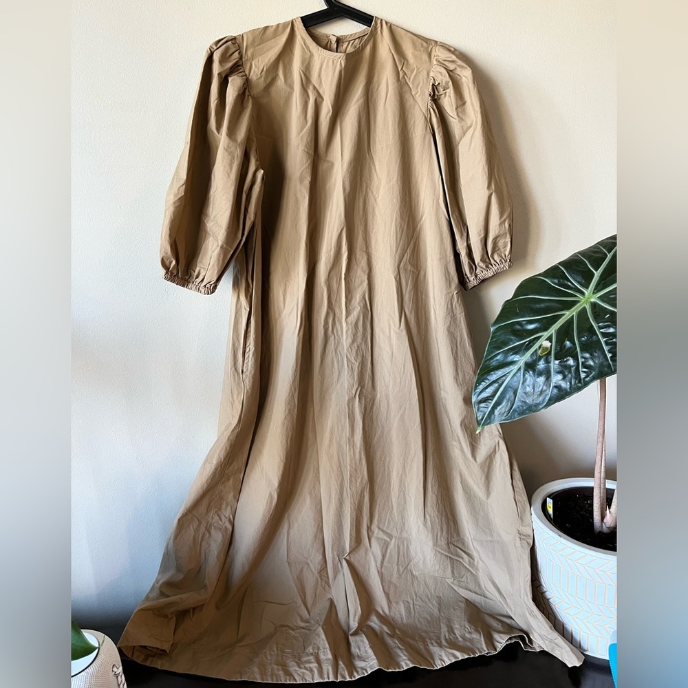 Boheme Camel Dress with pockets